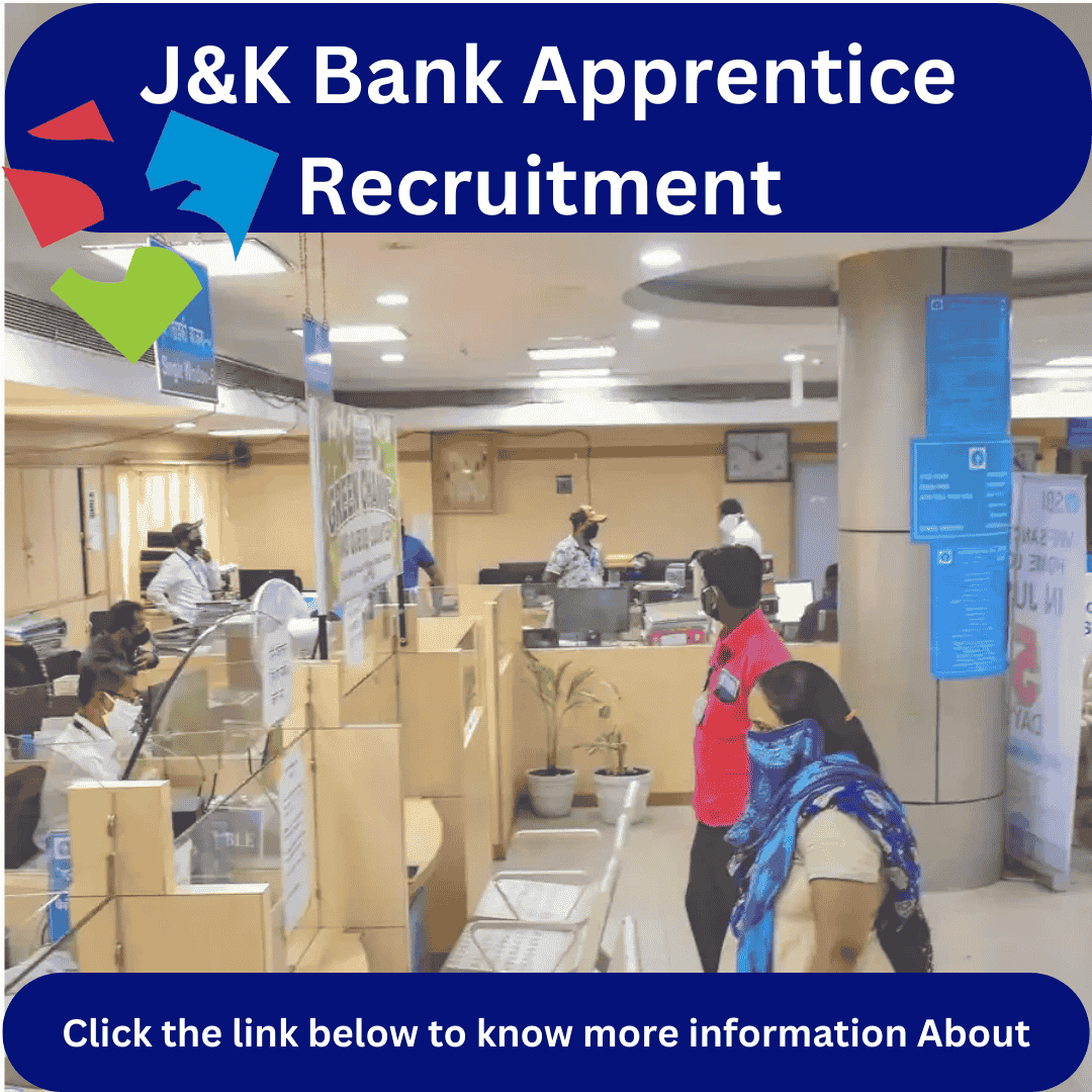JK Bank Apprentice Recruitment