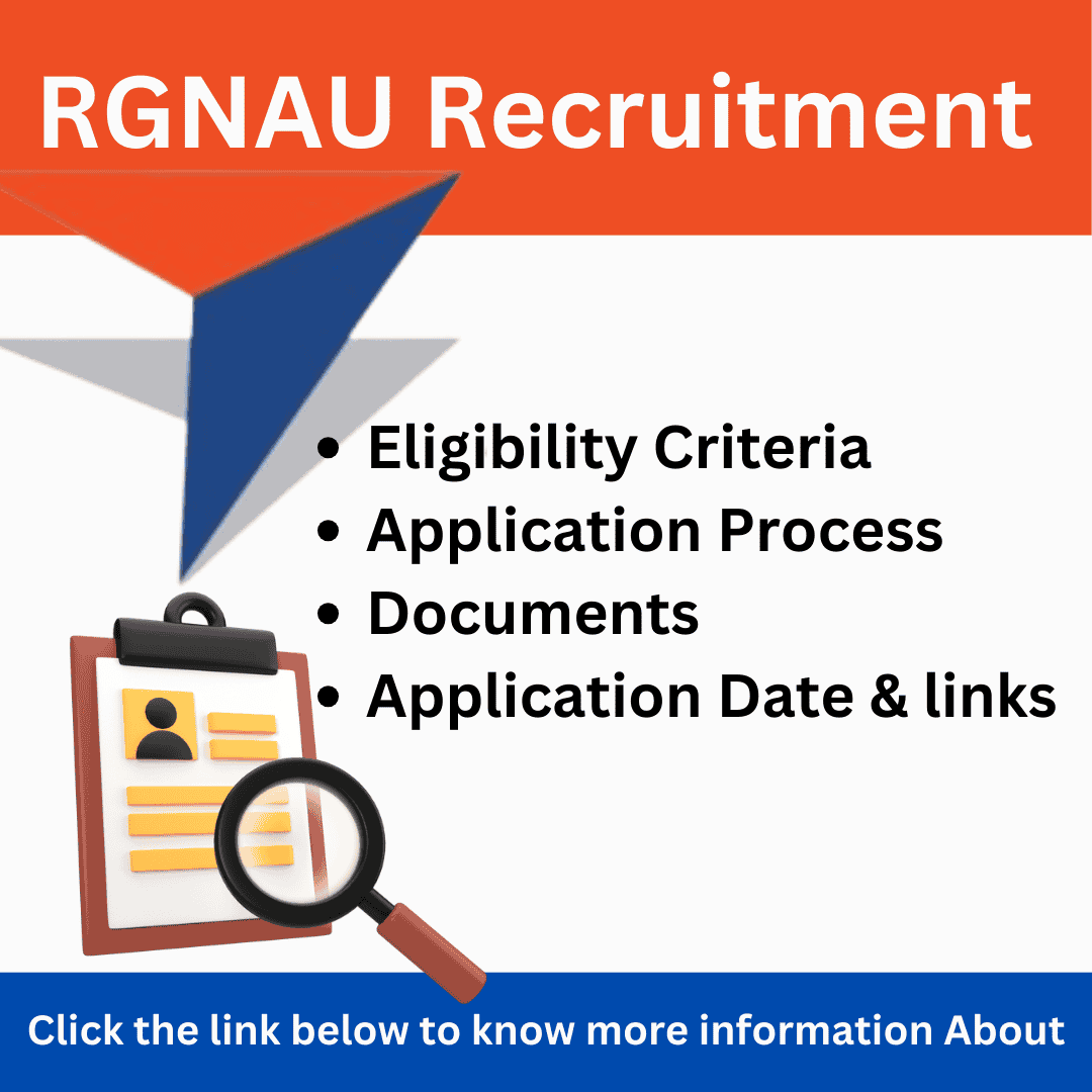 RGNAU Recruitment