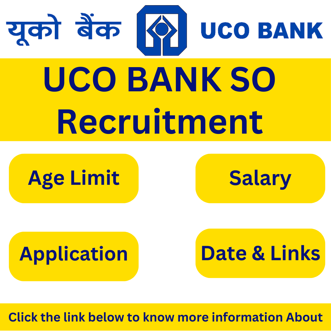 UCO Bank SO Recruitment