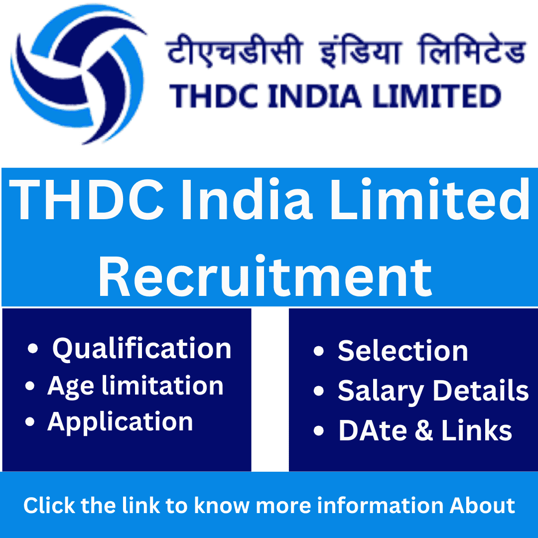 THDC India Limited Recruitment