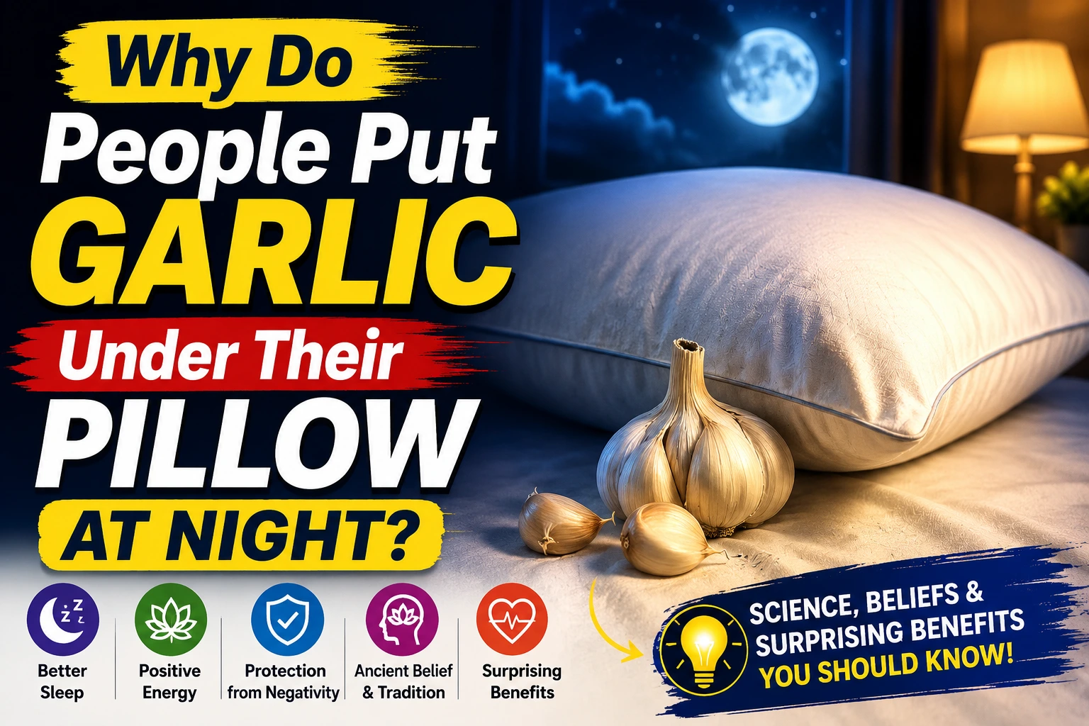 Why Do People Put Garlic Under Their Pillow at Night